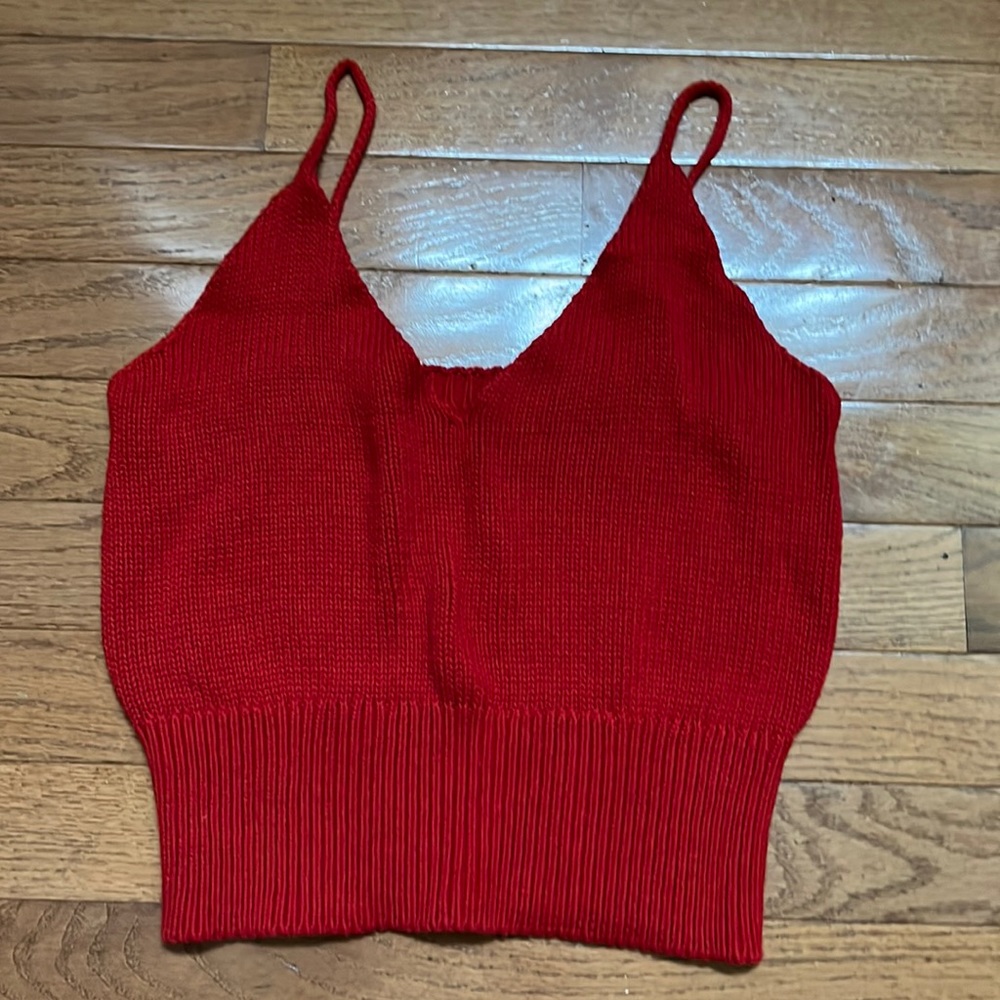 Red Tank Sweater